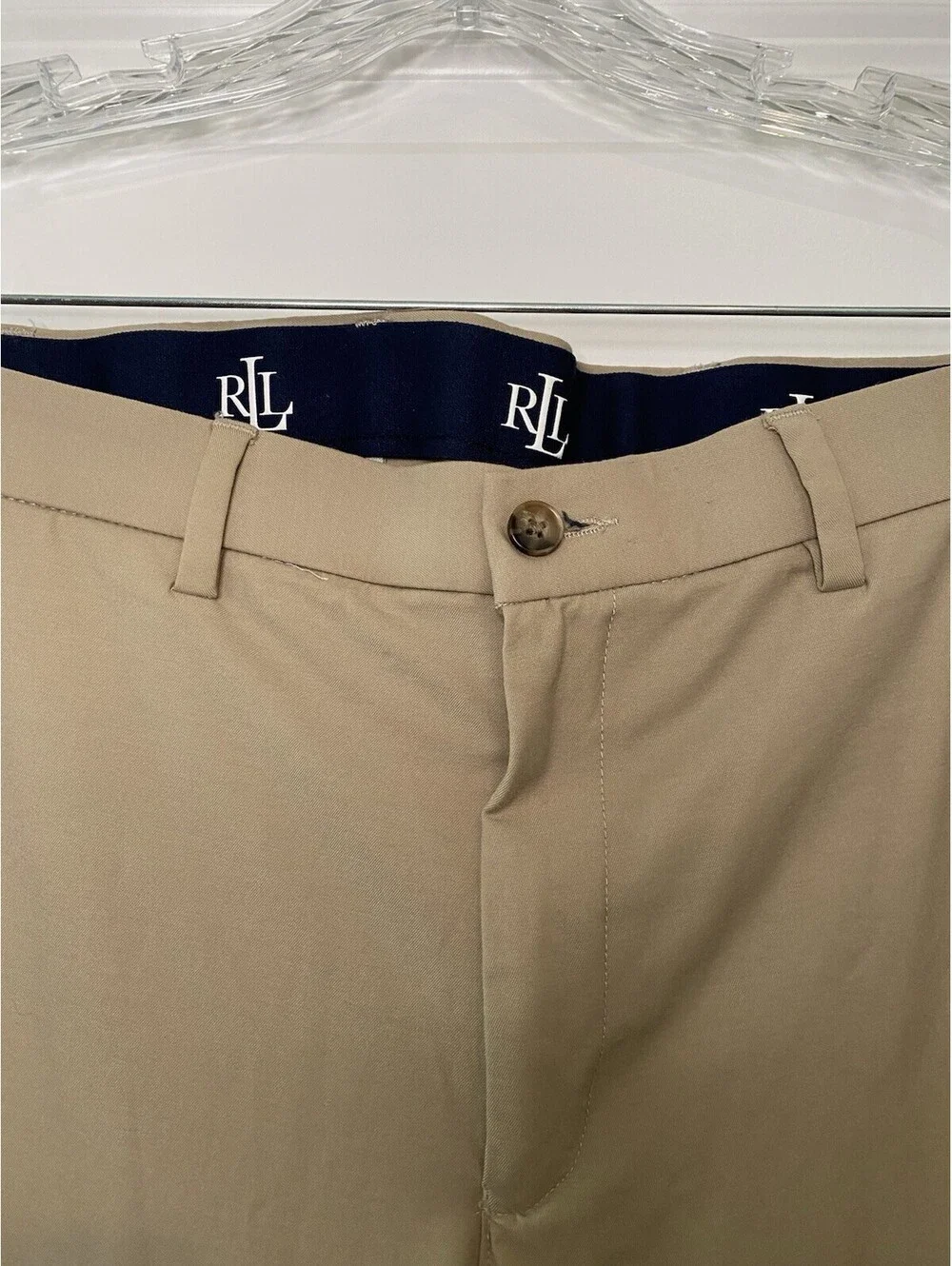 Lauren Ralph Lauren Men's Khaki Chino Dress Pants 38x32 Beige, Casual, Business